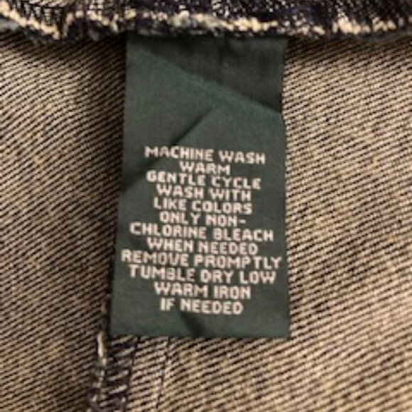 ⭐️ 2x Host Pick! ⭐️ NWOT - Ralph Lauren LRL Peplum Denim Jacket in Blue - Sz 8* - Picture 9 of 10